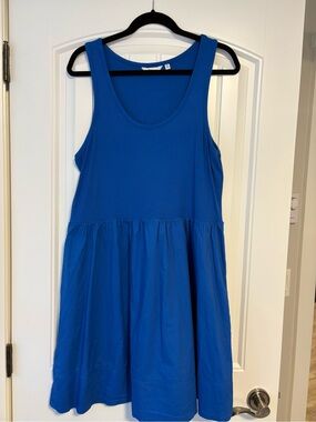Reitmans Sleeveless Blue Tiered Dress